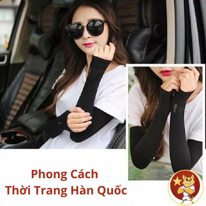 Găng tay chống nắng nữ nam, bao tay chống nắng 2 ngón đi xe máy phượt chống tia UV kiểu dáng Hàn Quốc