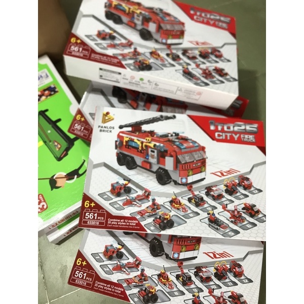 Lego lắp ráp xe cứu hỏa 12in1 City 561 chi tiết