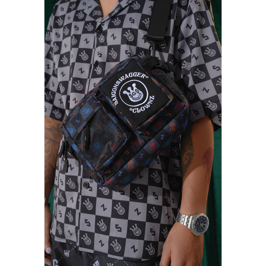 Túi đeo chéo local brand Satchel Clownz x SGS unisex freestyle