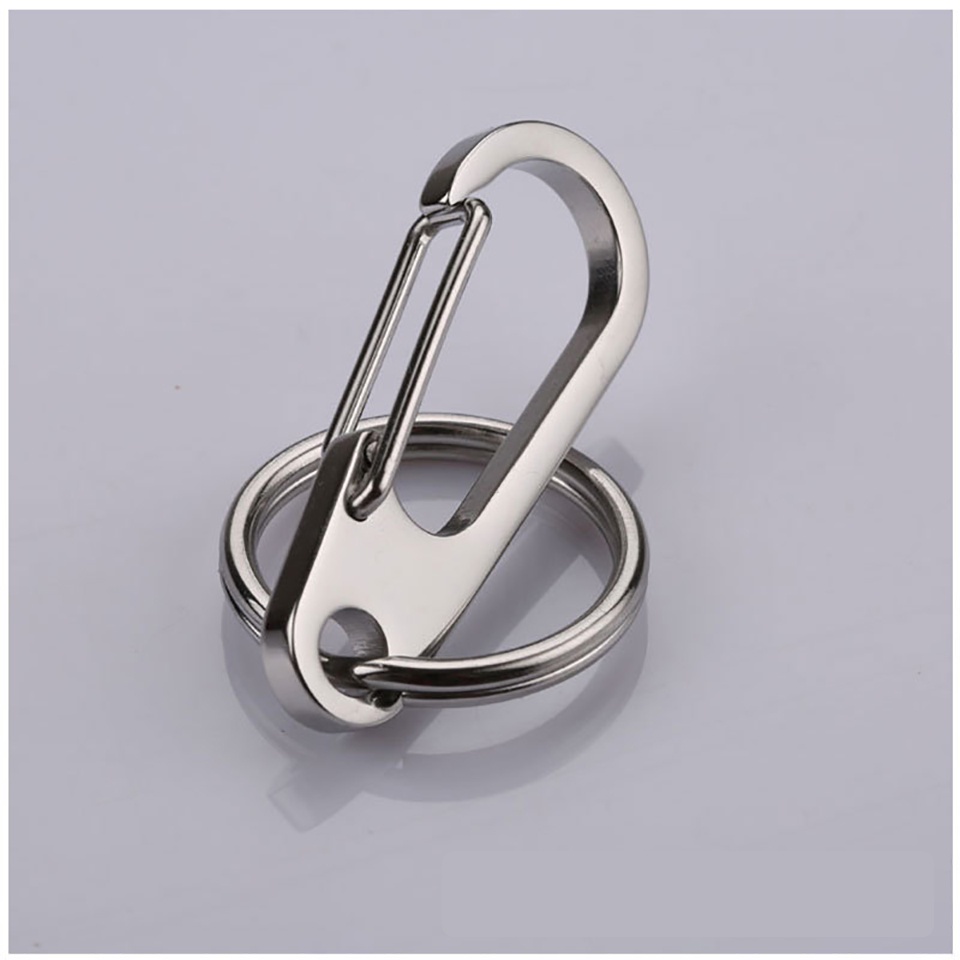 Móc Khóa Xe Máy Ô Tô INOX 308 Cao Cấp Có Chốt Cài Lưng Quần