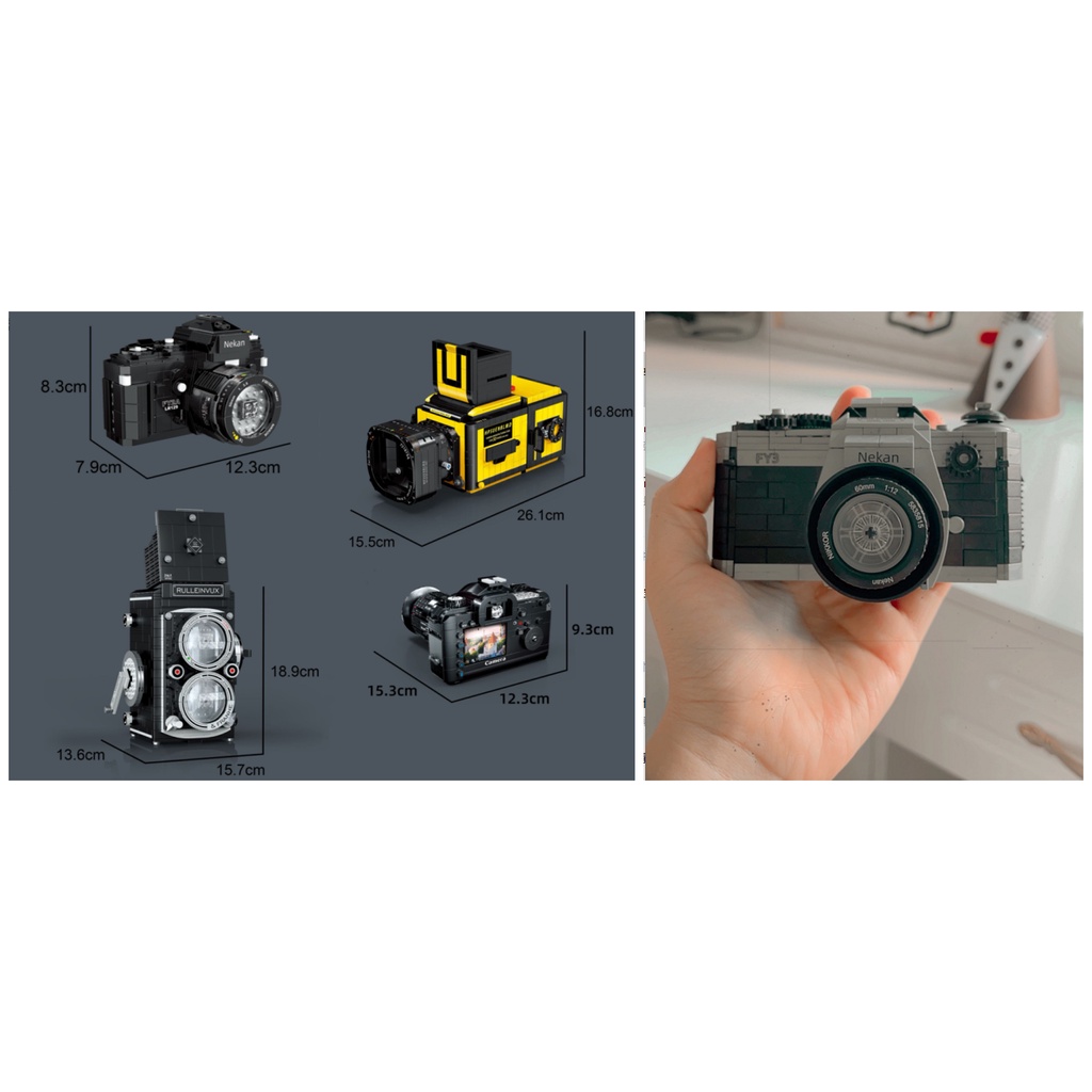 Đồ chơi lắp ráp GOROCK mô hình máy ảnh kỹ thuật số 3D