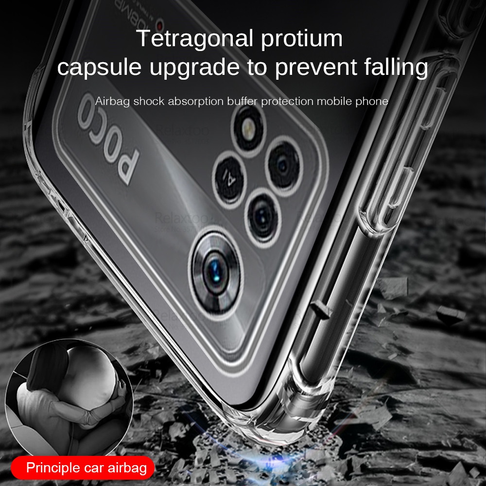 Ốp Điện Thoại Trong Suốt Cho Xiaomi Poco X4 Pro