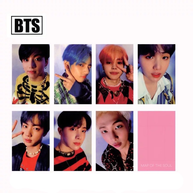 Postcard Card BTS Album Map of The Soul: Persona unoff (ảnh BTS)