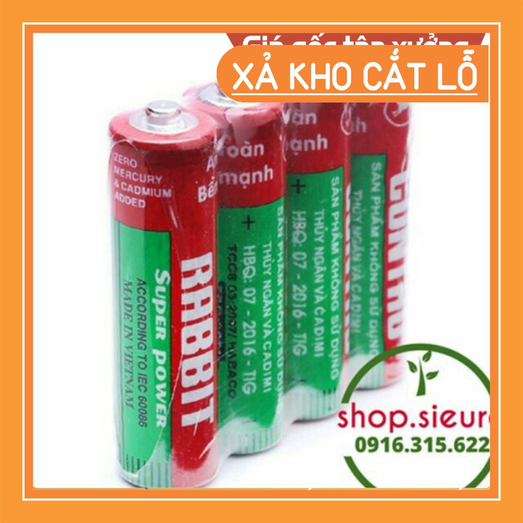 (free ship 300k) vỉ 4 quả pin tiểu AAA/AA