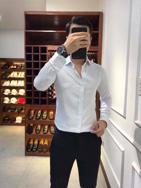 Áo Sơ Mi Nam hoạ tiết Chấm Bi Cao Cấp [ Cung Cấp Sỉ Toàn Quốc] | BigBuy360 - bigbuy360.vn