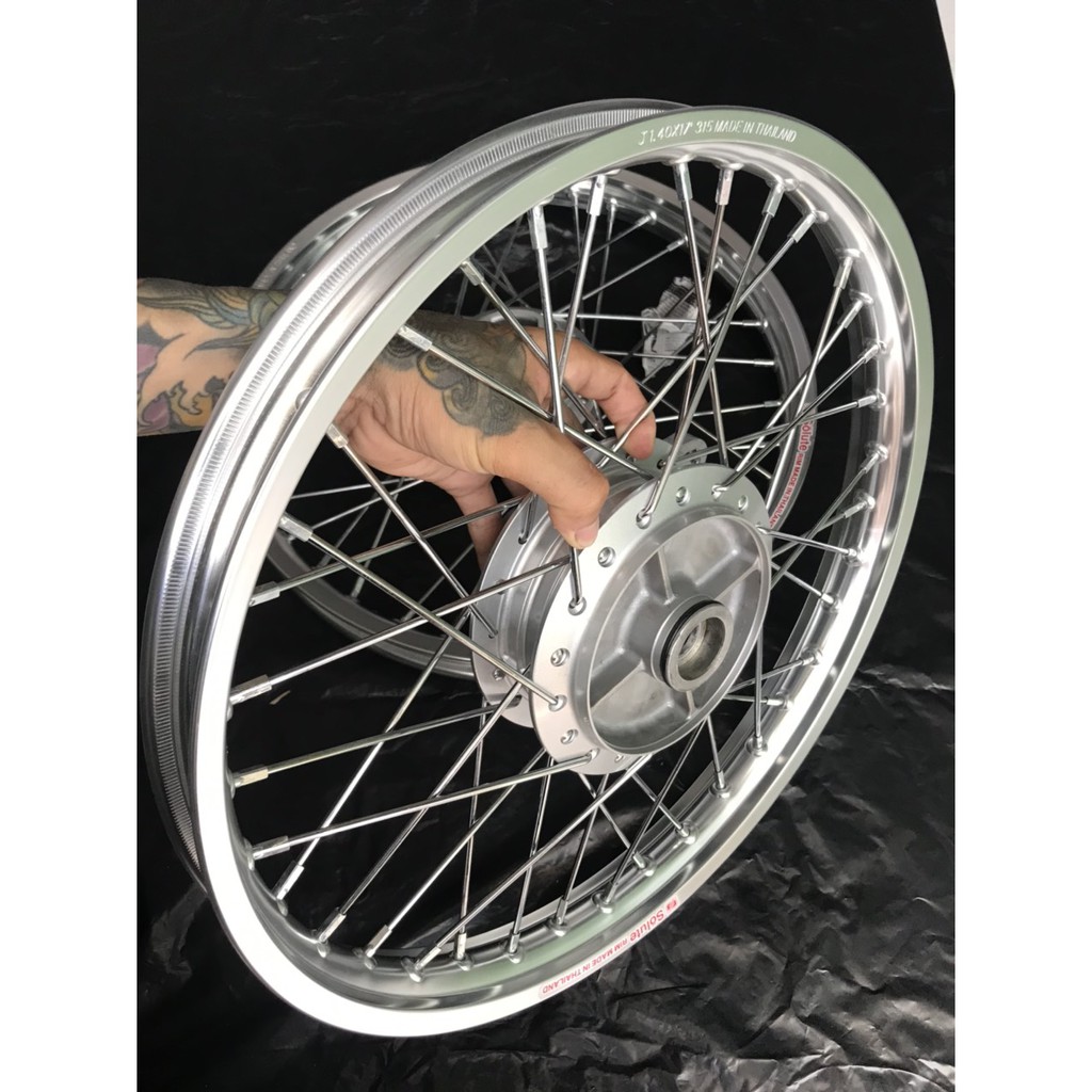 Bộ đùm wave s 110 zin trước đĩa sau thắng đùm vành nhôm căm crom loại 1 chất lượng thái lan kèm má đùm sau gắn như zin