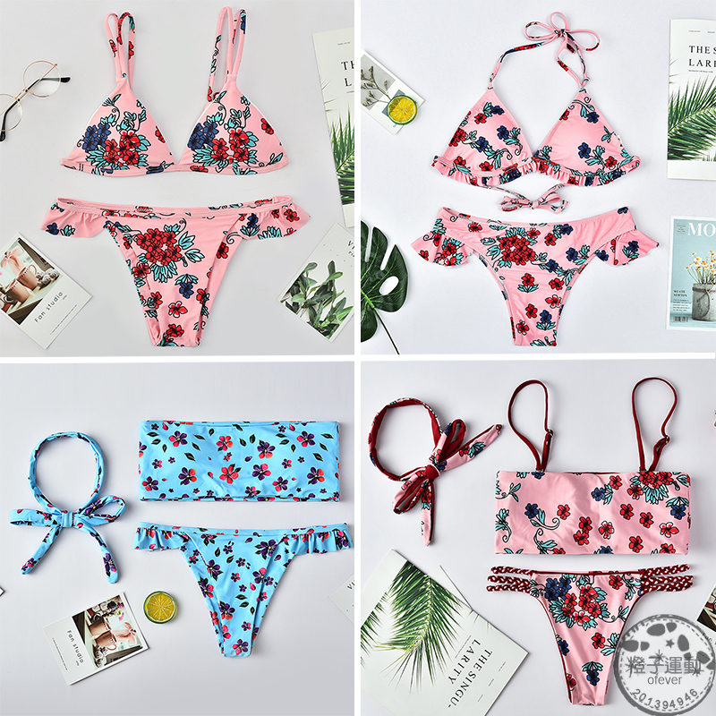 Bộ Đồ Bơi Hai Mảnh In Hoa Xinh Xắn Cho Nữ | BigBuy360 - bigbuy360.vn