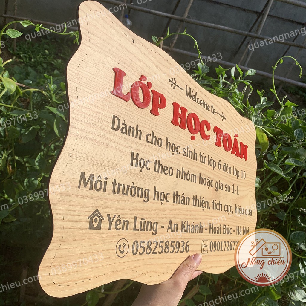 Bảng hiệu Gỗ khắc theo yêu cầu_ bảng treo cửa hàng_ Bảng hiệu shop bán hàng online