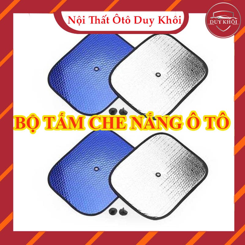 Bộ 4 tấm chắn nắng - bộ 2 tấm che nắng ô tô xốp bạc dày dặn