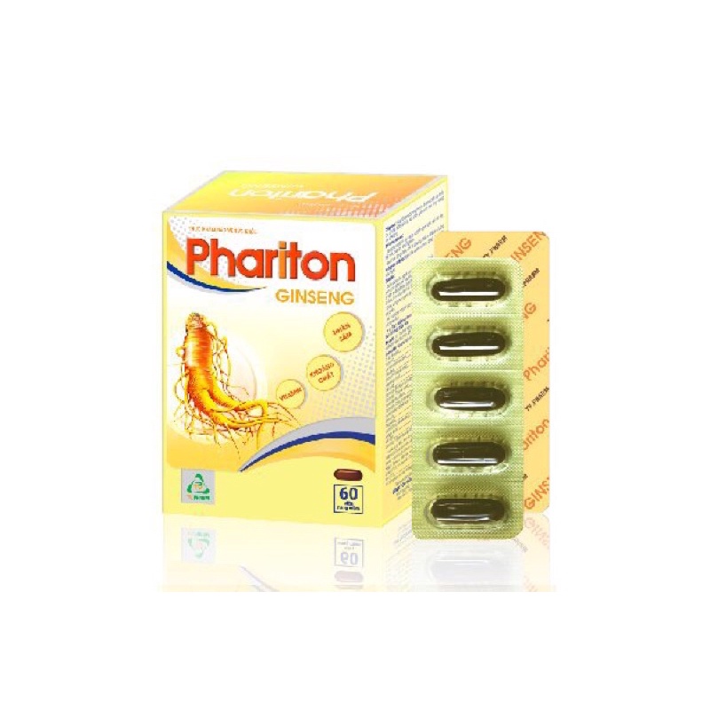 Phariton (Dược Trà Vinh / TV.Pharm) - Viên uống bổ gan, bổ não, bổ sung nhân sâm, vitamin, tăng cường sức khoẻ