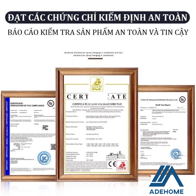 Máy khử khuẩn Nano cầm tay Atomizer, Súng phun xịt khử trùng diệt khuẩn tia UV cao cấp, an toàn, tiện lợi