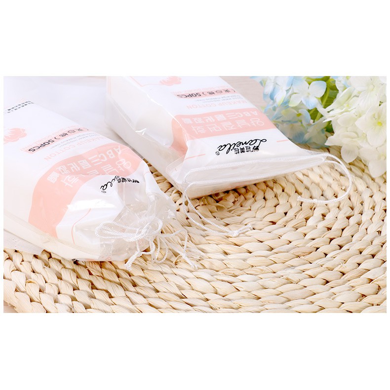 Bông tẩy trang Lameila 222 miếng chính hãng cotton mềm mịn