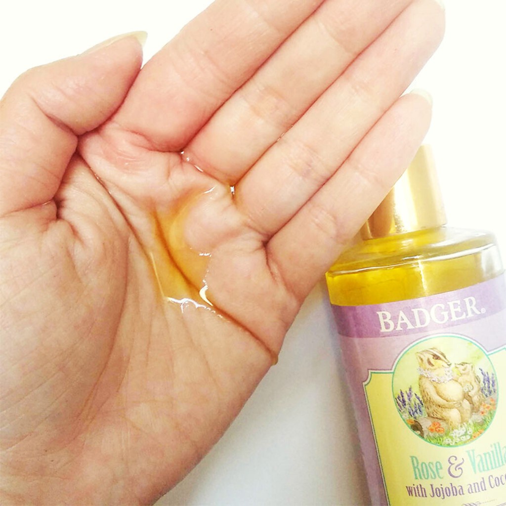 Dầu hữu cơ chống rạn da mẹ bầu BADGER Organic Belly Oil phòng ngừa nứt da, giảm ngứa an toàn – 118mL