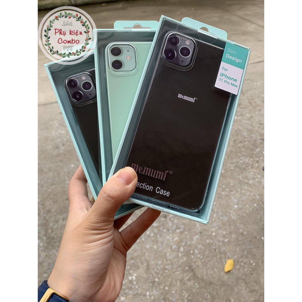[Có 12 Pro/Promax] Ốp cứng Memumi trong suốt không ố vàng cho iPhone 11/11 Pro/11 Promax/12 Pro/12 Promax