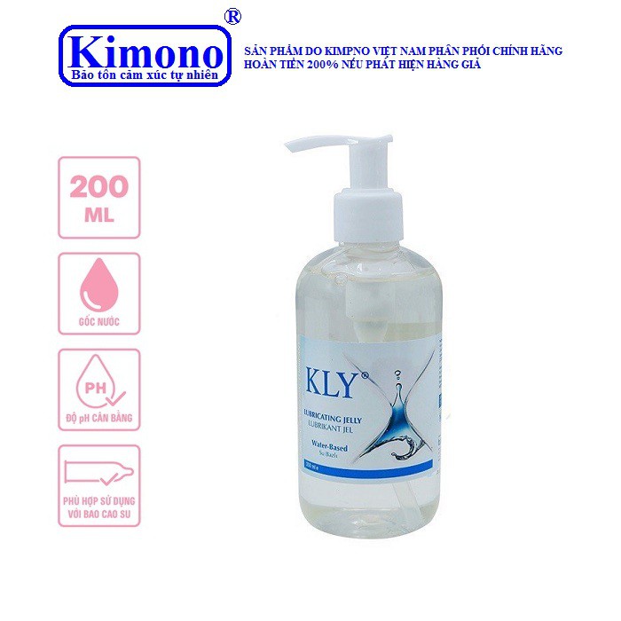 Gel bôi trơn Kly 250ml / chai