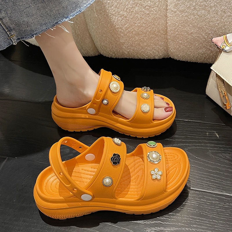 Dép dễ thương Dép bánh mì đế cao nhà Dép Lê Thời Trang Xuân Hè Dạo Phố Sành Điệu Dành Cho Nữ 2022