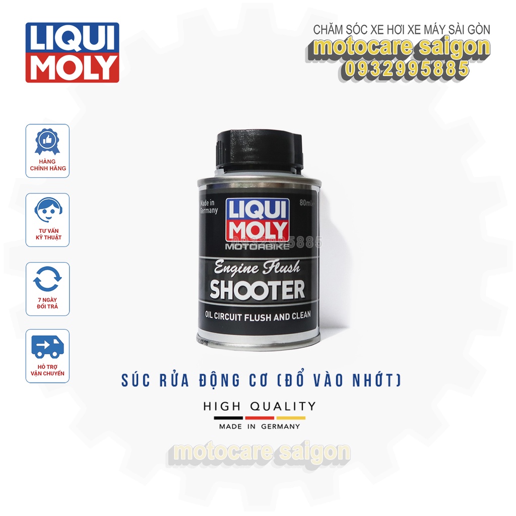 COMBO Súc động cơ Liqui Engine Flush và vệ sinh kim phun béc xăng Liqui Fuel System Cleaner 80ml
