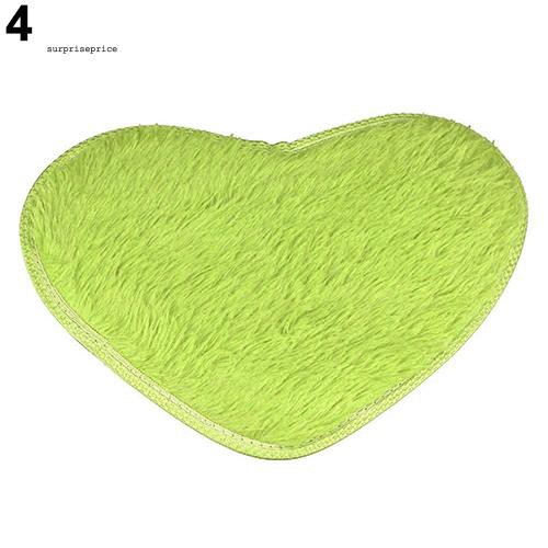 Thảm lót sàn chống trượt hình trái tim dễ thương