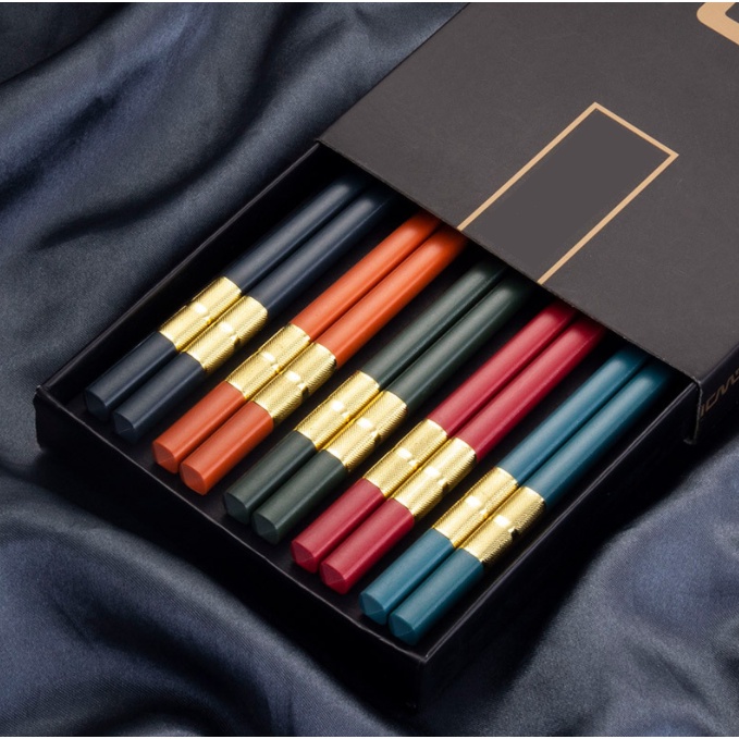 Bộ 5 đôi đũa nhiều màu T07