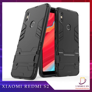 Ốp lưng Xiaomi Redmi S2 chống sốc IRON MAN kèm chống xem video bảo vệ camera tiện lợi
