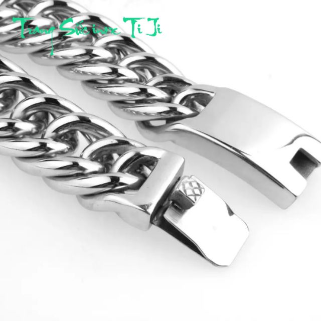 Lắc tay nam kiểu lặc đôi 14mm 16mm