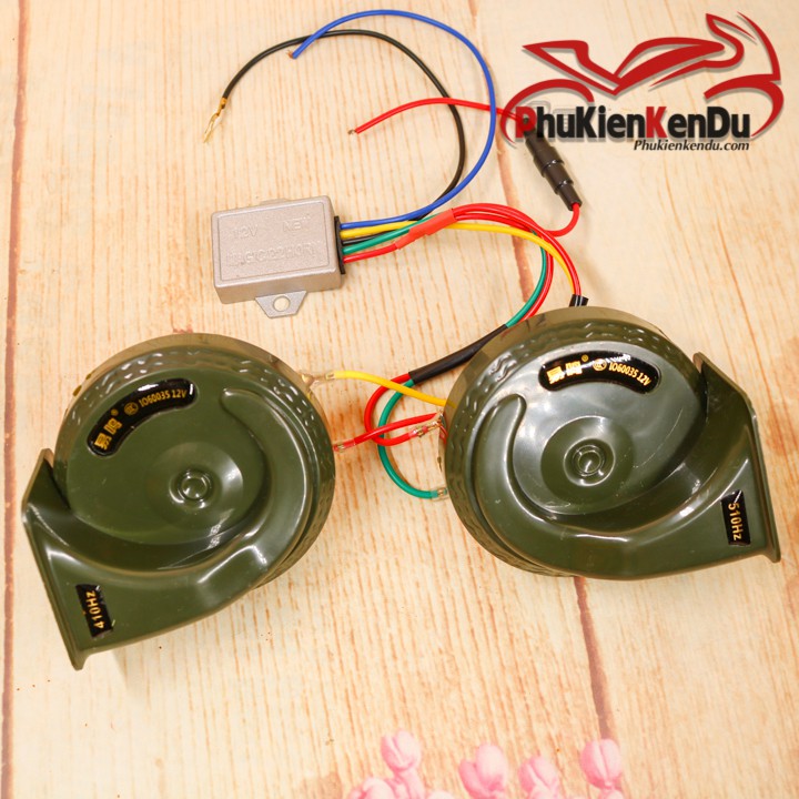 CÒI NGÂN 8 TIẾNG 12V MÀU ARMY