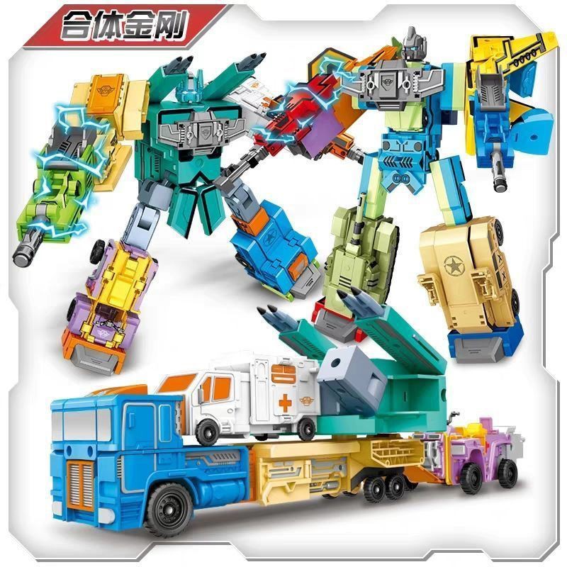 Digital Transformers Toys Fit Robot Car Dinosaur Trọn bộ Xếp hình Phát triển trí thông minh cho trẻ em và trai