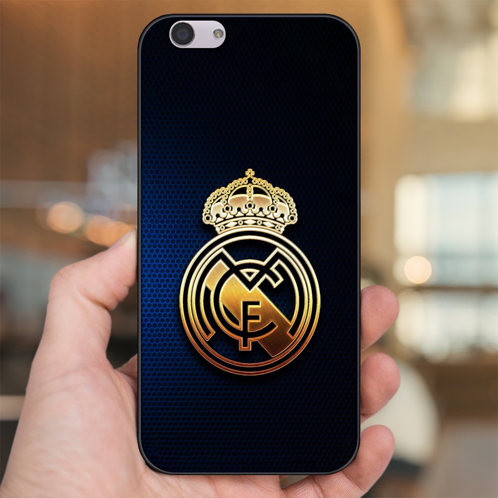 Ốp lưng Oppo F1s, F3, F3 Plus viền đen in hình Real Madrid
