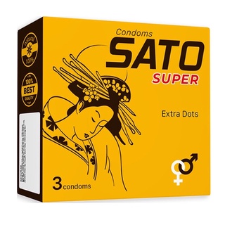 Bao cao su Sato - BCS siêu mỏng ,gân gai - Cảm giác chân thật
