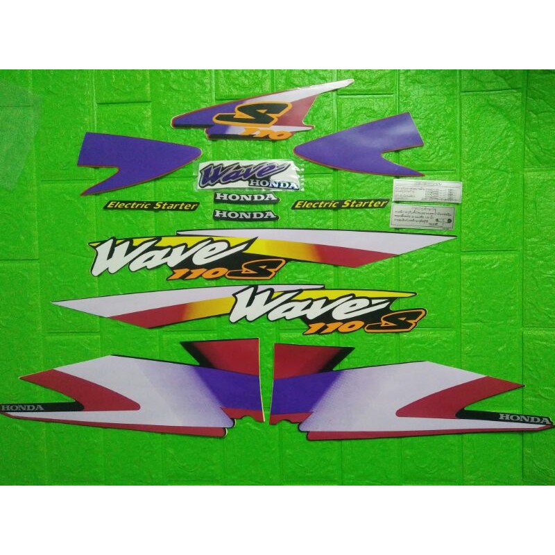 Trọn bộ tem Wavee 2001 thái đỏ đen hàng 3 lớp