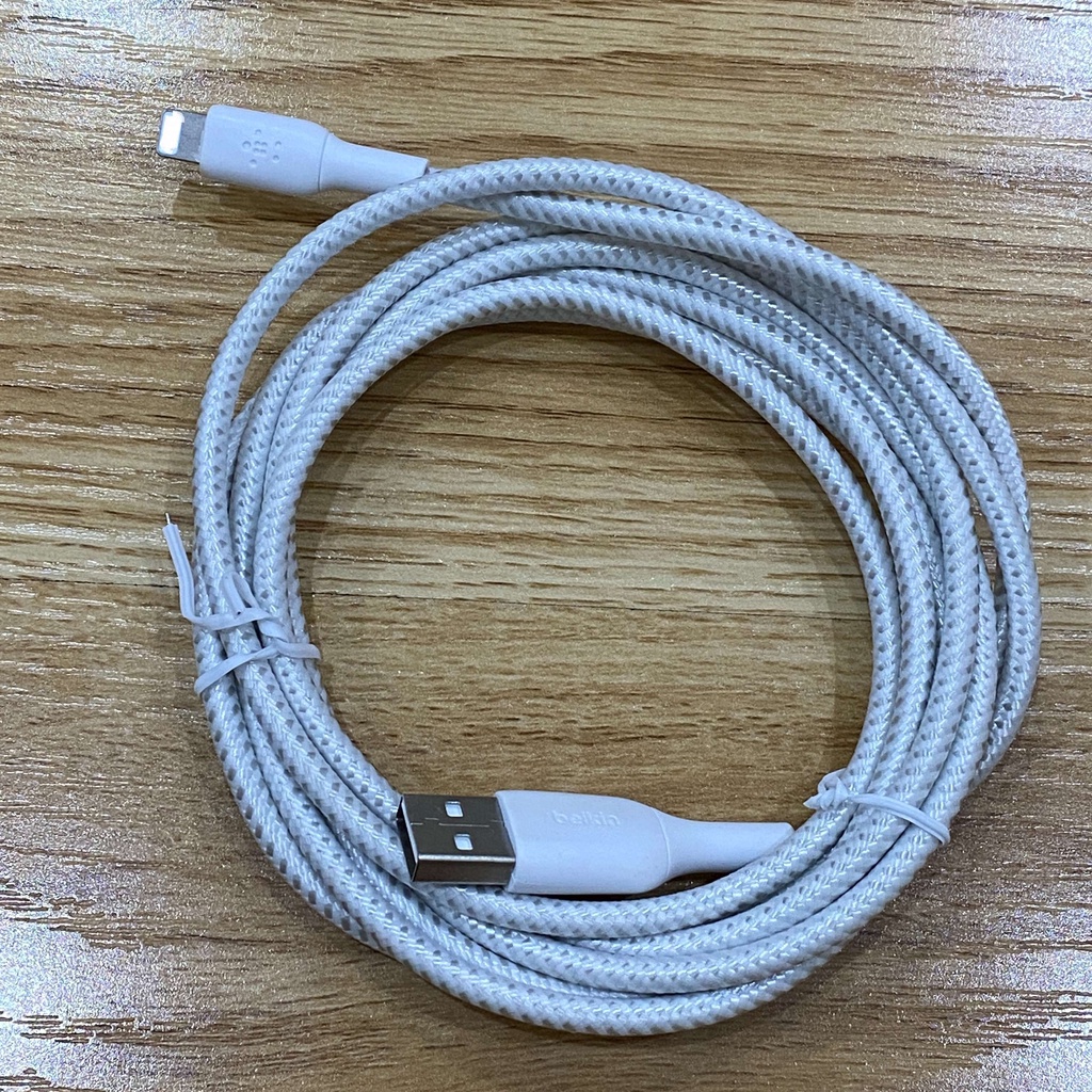 Cáp dù Belkin Boost Charge CAA002 USB-A to L - NOBOX Chính hãng - Bảo hành 06 tháng