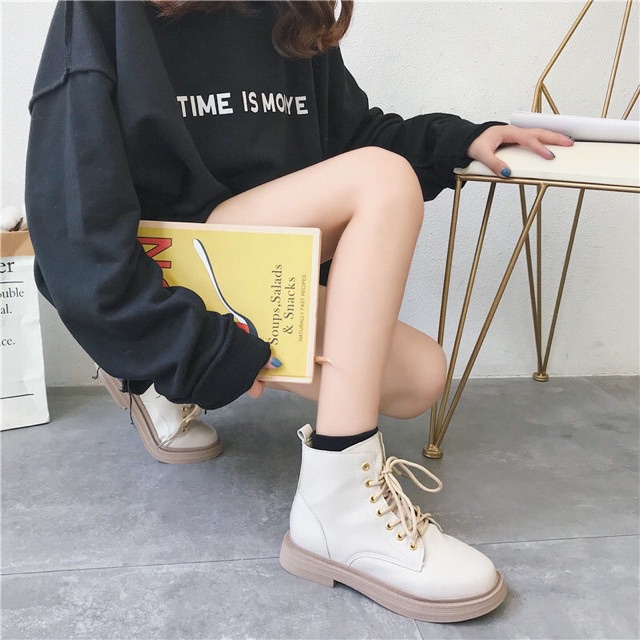 FREESHIP boots cổ cao DA MỀM- mã 0001 CÓ ẢNH THẬT