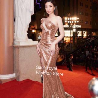 Đầm dạ hội kim sa siêu sang trọng
