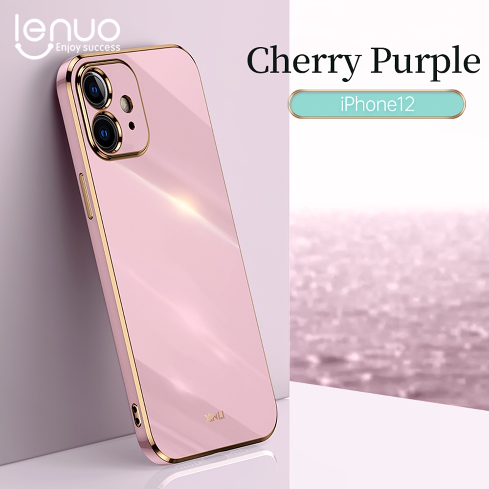 Ốp điện thoại Lenuo tpu mềm chống sốc mạ điện 6D sang trọng thích hợp cho iPhone 13 12 Pro Max 13 mini