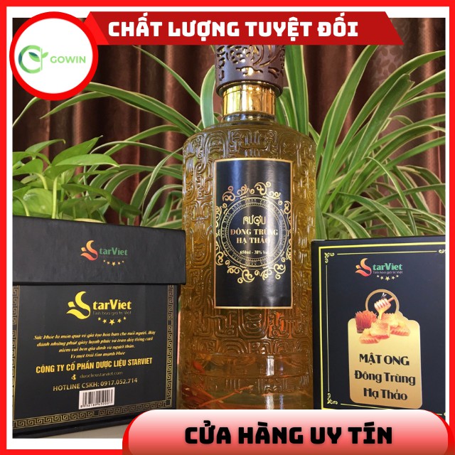 [Hàng Chuẩn]Đông Trùng Hạ Thảo Khô Sấy Thăng Hoa Cao Cấp Starviet Hộp 10g Dùng Pha Trà Ngâm Mật Ong