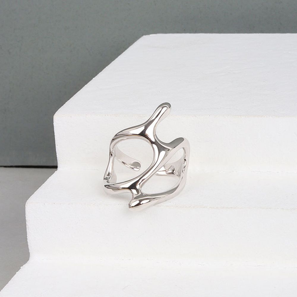 Nhẫn hình nhánh cây rỗng thiết kế đơn giản thời trang phong cách Hàn Quốc cho nữ