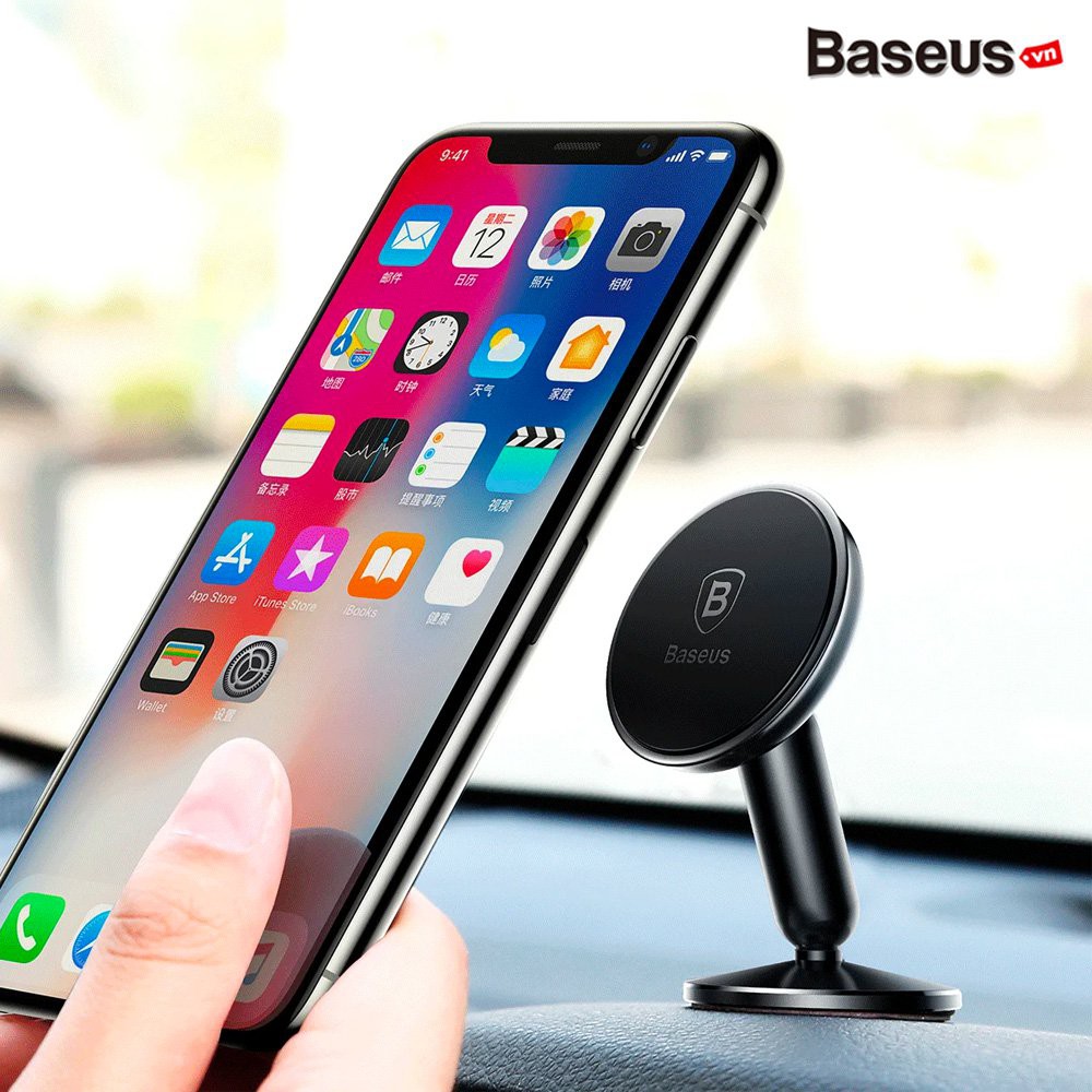 Bộ đế giữ điện thoại nam châm Baseus Bullet Magnetic dùng cho xe hơi