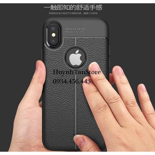Ốp lưng Iphone X , XS tpu vân da