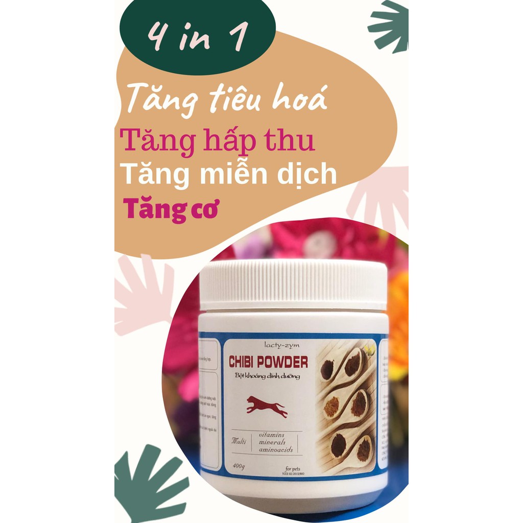 (CHÍNH HÃNG) Bột Khoáng CHIBI POWDER Cho Thú Cưng