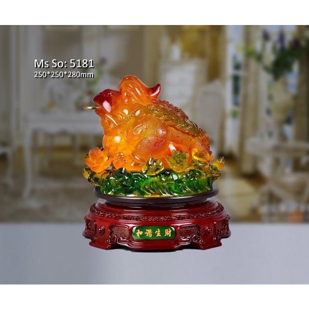 Cóc Thiềm Thừ 25cm - Cóc Ngậm Tiền Phong Thuỷ - Tài Lộc Chiêu Tài