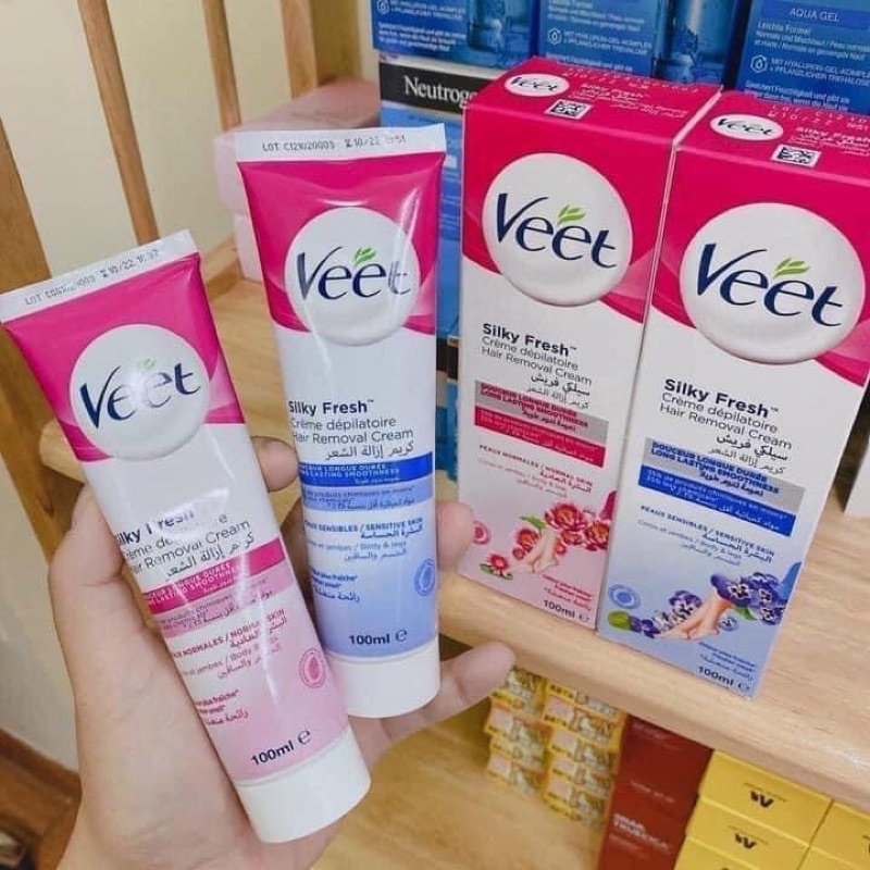 Kem tẩy lông Veet Silky Fresh 100ml Mẫu Mới