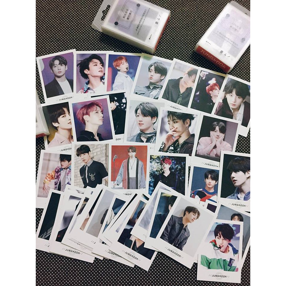 Lomo card hộp nhựa Jungkook BTS set45