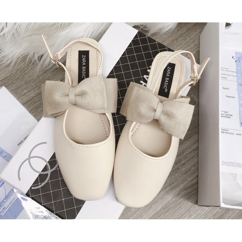 SANDAL SỤC NỮ QUAI PHỐI NƠ SIÊU XINH 2 MÀU MỚI
