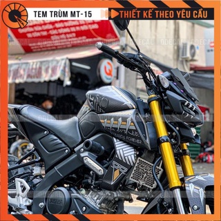 Tem trùm MT15 kiểu black panther decal 3 lớp  thiết kế theo yêu cầu