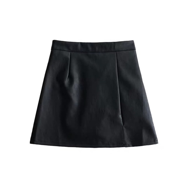 Chân váy da xẻ cá tính có lót trong - Mã 818 | BigBuy360 - bigbuy360.vn