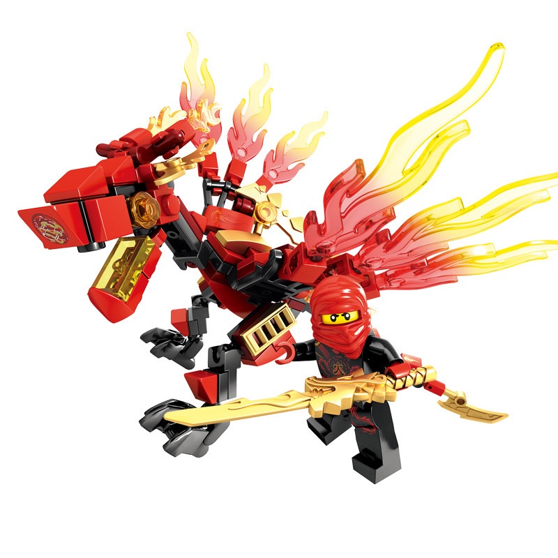 Đồ chơi lắp ghép nhân vật hoạt hình Ninjago Rồng Minifigures thông minh cho bé