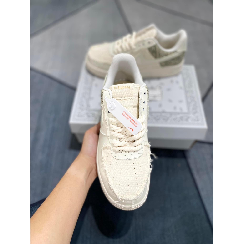 Giày Thể Thao  AF1 Dây Thừng, Giày Air Force 1 Dây Thừng TuBigBang Bản Cao Cấp nhất
