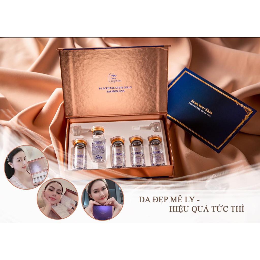 Tế Bào Gốc Nhau Thai DNA Cá Hồi Chống Lão Hóa Trẻ Hóa Da Placental Stem Cells Salmon DNA FROM YOUR SKIN