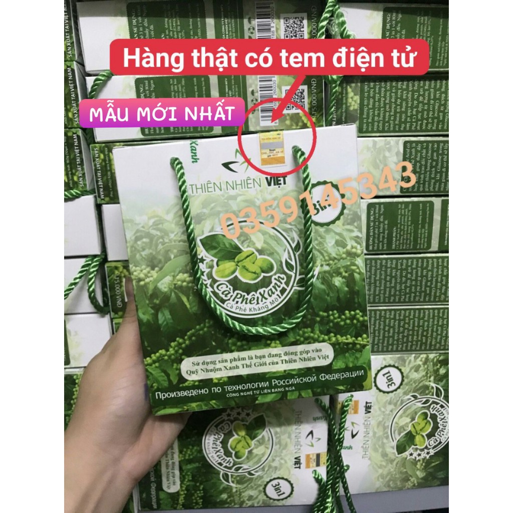 CÀ PHÊ XANH KHÁNG MỠ CHÍNH HÃNG - mẫu mới nhất