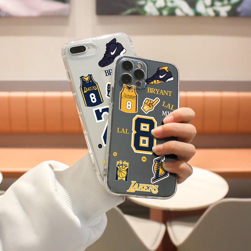 Ốp lưng iphone Ốp điện thoại Suntaiho TPU trong suốt số 24 cạnh vuông chống rơi cho IPhone 13 12 11 Pro Max X Xs Max XR 8 7 6 6S Plus